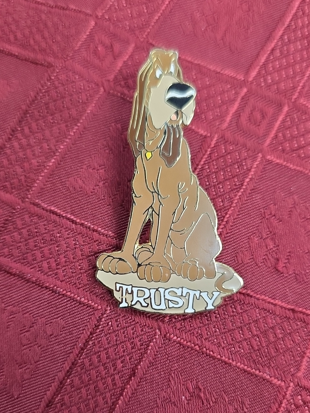 Disney Brown 'Trusty' Dog Enamel Pin